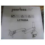 (2) Peerless-AV LCT620A Desktop Monitor Arm Mount for up to 29" Monitors with Extension - Clamp-On Base - NEW in Original Boxes