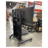 65" LG Electronics 65UK6300PUE 4K Ultra HD SMART Television / TV / Display Monitor with Chief Fusion Pro Rolling Mobile A/V Cart