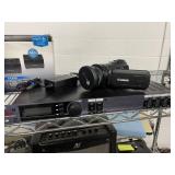 PARTS / REPAIR LOT with Speakers, Conferencing Cameras, Vintage Radio, Amplifier and more!
