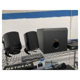 PARTS / REPAIR LOT with Speakers, Conferencing Cameras, Vintage Radio, Amplifier and more!