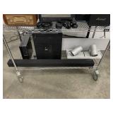PARTS / REPAIR LOT with Speakers, Conferencing Cameras, Vintage Radio, Amplifier and more!