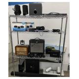 PARTS / REPAIR LOT with Speakers, Conferencing Cameras, Vintage Radio, Amplifier and more!