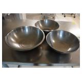 *3* Large Stainless Mixing Bowls
