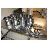 Stainless Steel Inset Pans and Lids