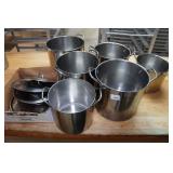 *6* Stainless Steel Stock Pots and Lids