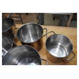 *6* Stainless Steel Stock Pots and Lids