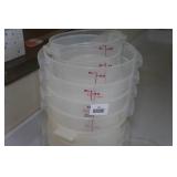 Clear Food Storage Bins and Lids