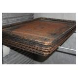 *2* Industrial Stainless Steel Baking Tray Rolling Racks