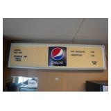 Vintage Pepsi Commercial Menu Board