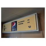 Vintage Pepsi Commercial Menu Board