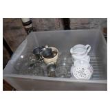 Assorted Kitchenware - Mini Crock Pot, Salad Spinner, Bowls, Cups