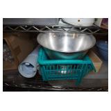 Assorted Kitchenware - Mini Crock Pot, Salad Spinner, Bowls, Cups