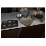 Assorted Heart Shaped Baking Pans
