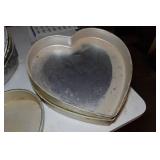 Assorted Heart Shaped Baking Pans