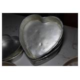 Assorted Heart Shaped Baking Pans