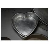 Assorted Heart Shaped Baking Pans