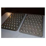 *2* Vintage Egg Shaped Candy/Ice Cream Molds