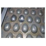 *2* Vintage Egg Shaped Candy/Ice Cream Molds