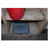 Contents of Wooden Shelf - Electrical Wire, Outlets, WD40