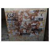 Contents of Wooden Shelf - Electrical Wire, Outlets, WD40