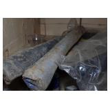 Contents of Wooden Shelf - Electrical Wire, Outlets, WD40