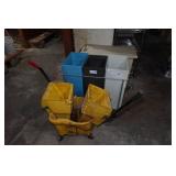 Storage Bins and Mop Bucket