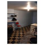 Contents of Room - Antique Desk, File Cabinet, Chairs, Storage Cabinet