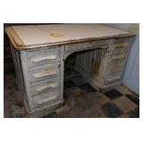 Contents of Room - Antique Desk, File Cabinet, Chairs, Storage Cabinet