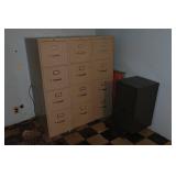 Contents of Room - Antique Desk, File Cabinet, Chairs, Storage Cabinet