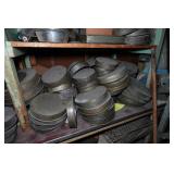 Contents of Shelf - Assorted Bread and Round Cake Pans
