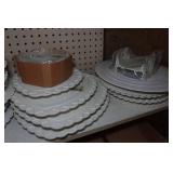 Large Assortment of Cake Stands and Accessories