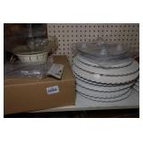 Large Assortment of Cake Stands and Accessories