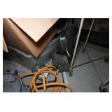 Large Assortment - Gondola Shelves, Carts, Electric Motor, Damaged Racks