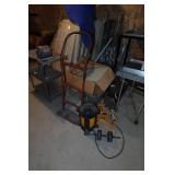 Large Assortment - Gondola Shelves, Carts, Electric Motor, Damaged Racks