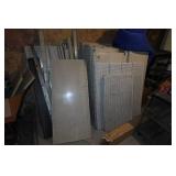 Large Assortment - Gondola Shelves, Carts, Electric Motor, Damaged Racks