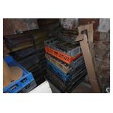 Beverage and Bread Crates, Large Amount of Bread Pans