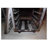 Rolling Metal Rack wih Baking Sheets