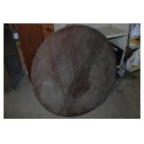 Antique Spencer Table Company Expandable 43" Round Table Top