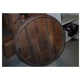 Antique Spencer Table Company Expandable 43" Round Table Top