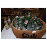 Antique Glass Pop Bottles and Crates
