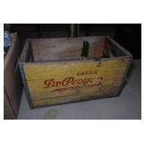Antique Glass Pop Bottles and Crates