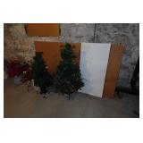 Assorted Holiday Décor and Shelving