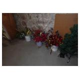 Assorted Holiday Décor and Shelving