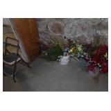 Assorted Holiday Décor and Shelving