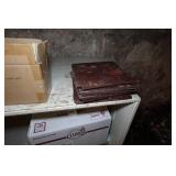 Assorted Holiday Décor and Shelving