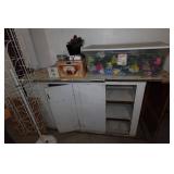 Assorted Holiday Décor and Shelving