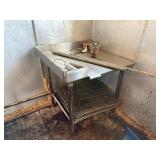 Stainless Steel Corner Prep Table