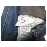 Oso Casuals Blue/Black Jeans, Size 2
