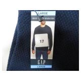 GAP Seed Stitch Sweater, Size Large, Dark Navy Blue