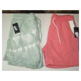 Original Use - Casual Sweat Shorts with Drawstring Waist, Small  (set of 2)